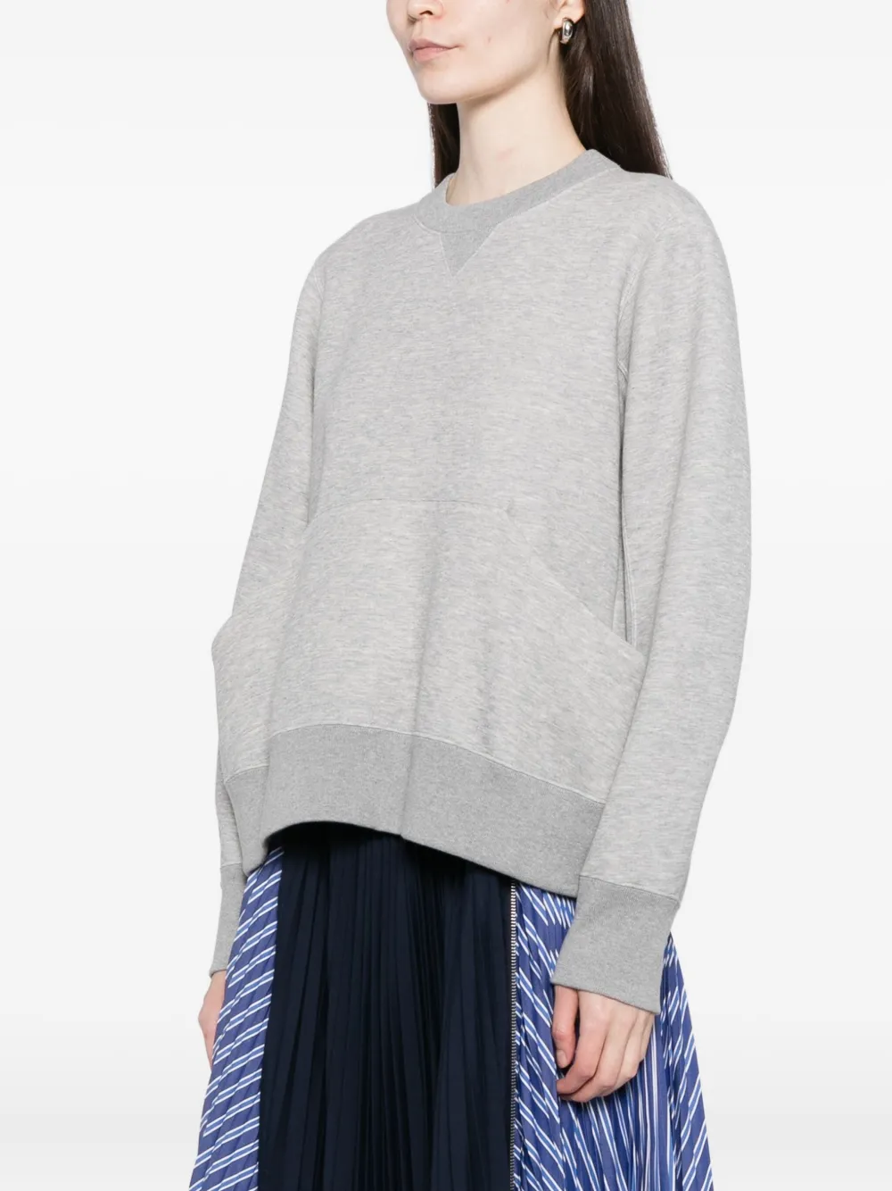 sacai Sweater met naadzak Grijs