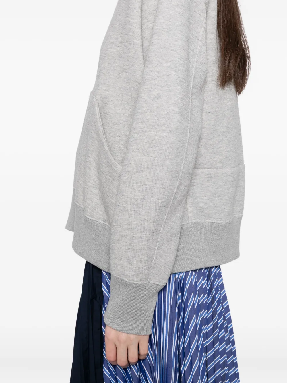 sacai Sweater met naadzak Grijs