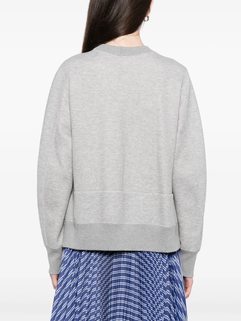 sacai Sweater met naadzak Grijs