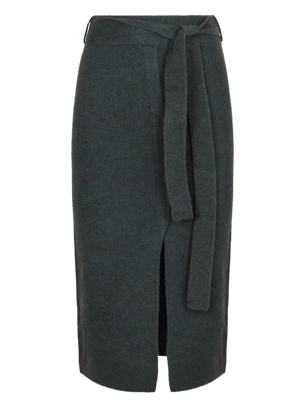 Emporio Armani Ribgebreide straight rok Grijs