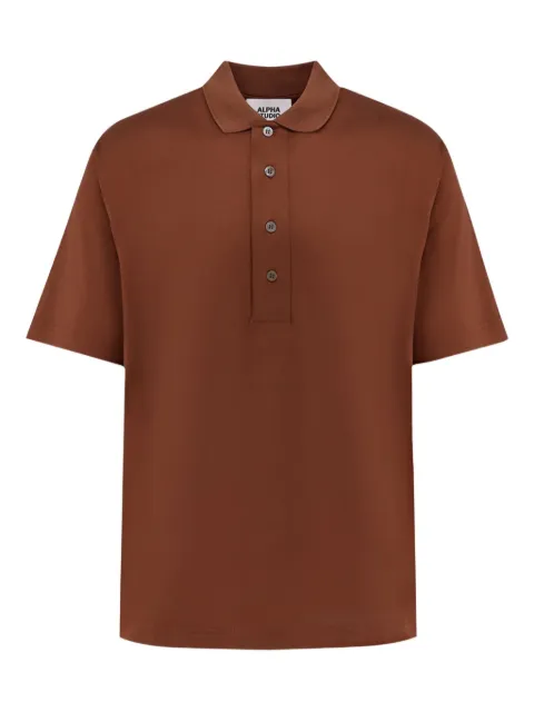 ALPHA STUDIO short-sleeve cotton polo shirt