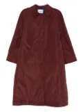 Niu button-fastening coat - Red