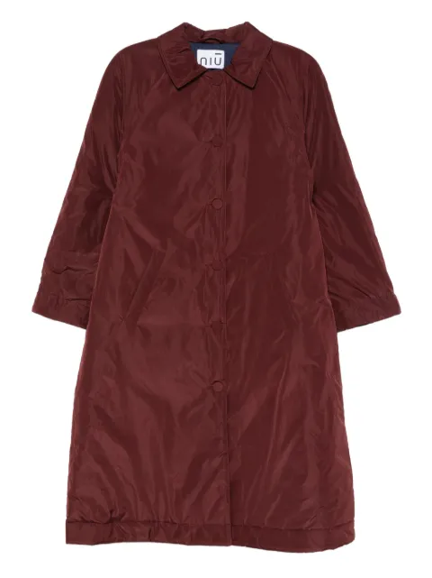 Niu button-fastening coat