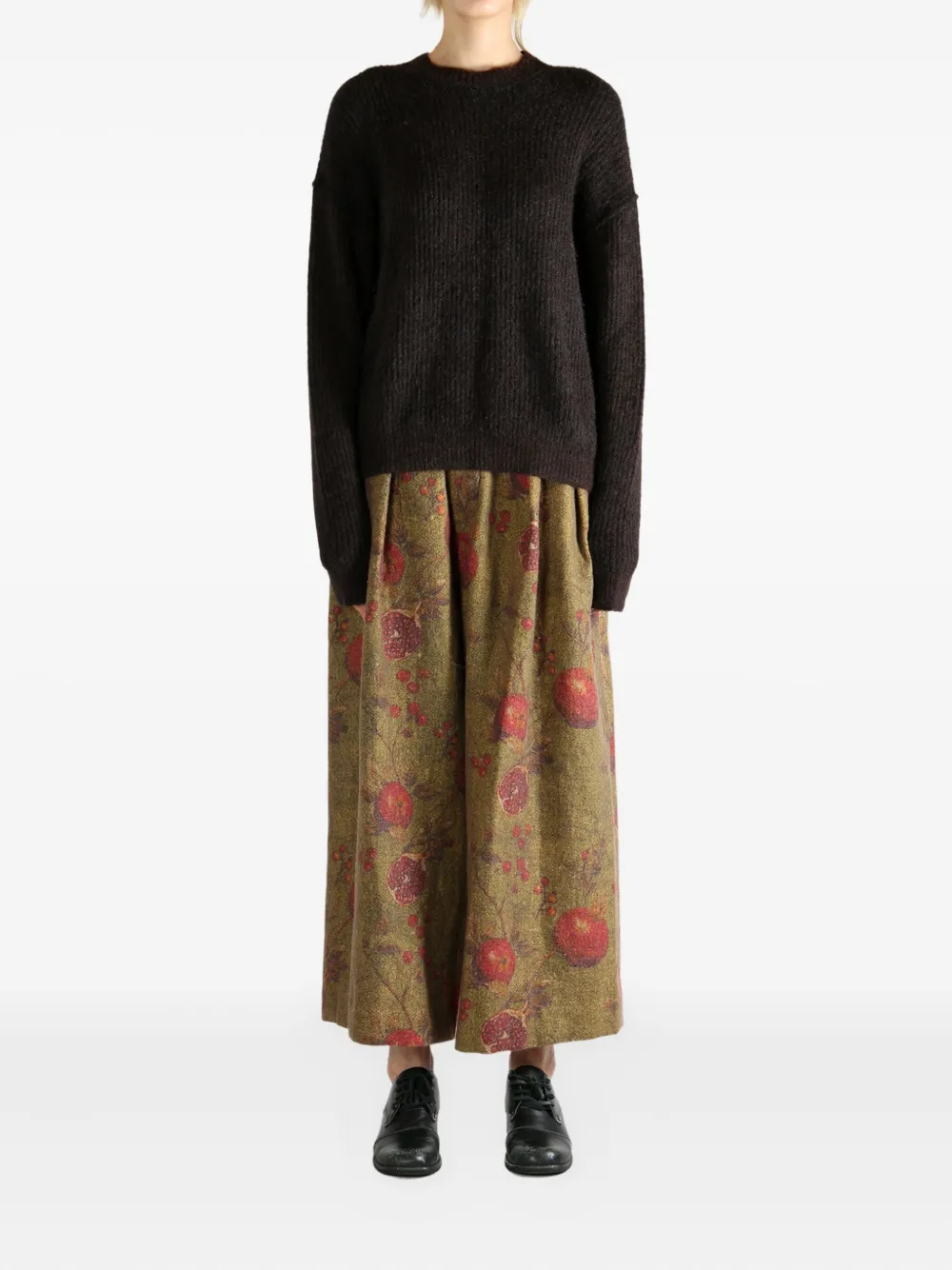 Uma Wang ribbed zip-front cardigan Zwart