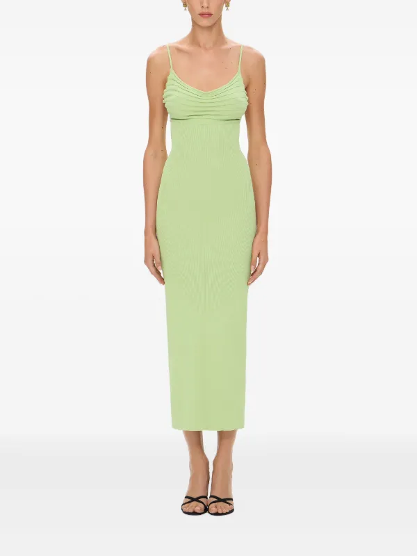 Korobeynikov Ribbed-knit Midi Dress - Green Korobeynikov Ribbed-knit Midi Dress - Green