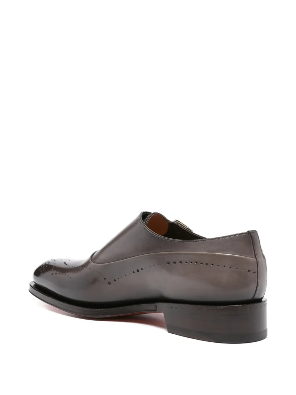 Santoni Gespschoenen met dubbele gesp Bruin