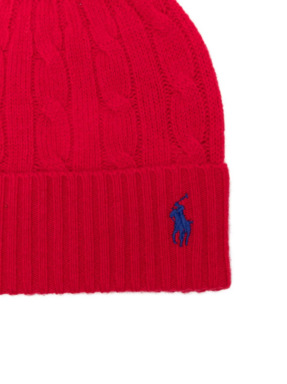 Polo Ralph Lauren Kabelgebreide muts Rood