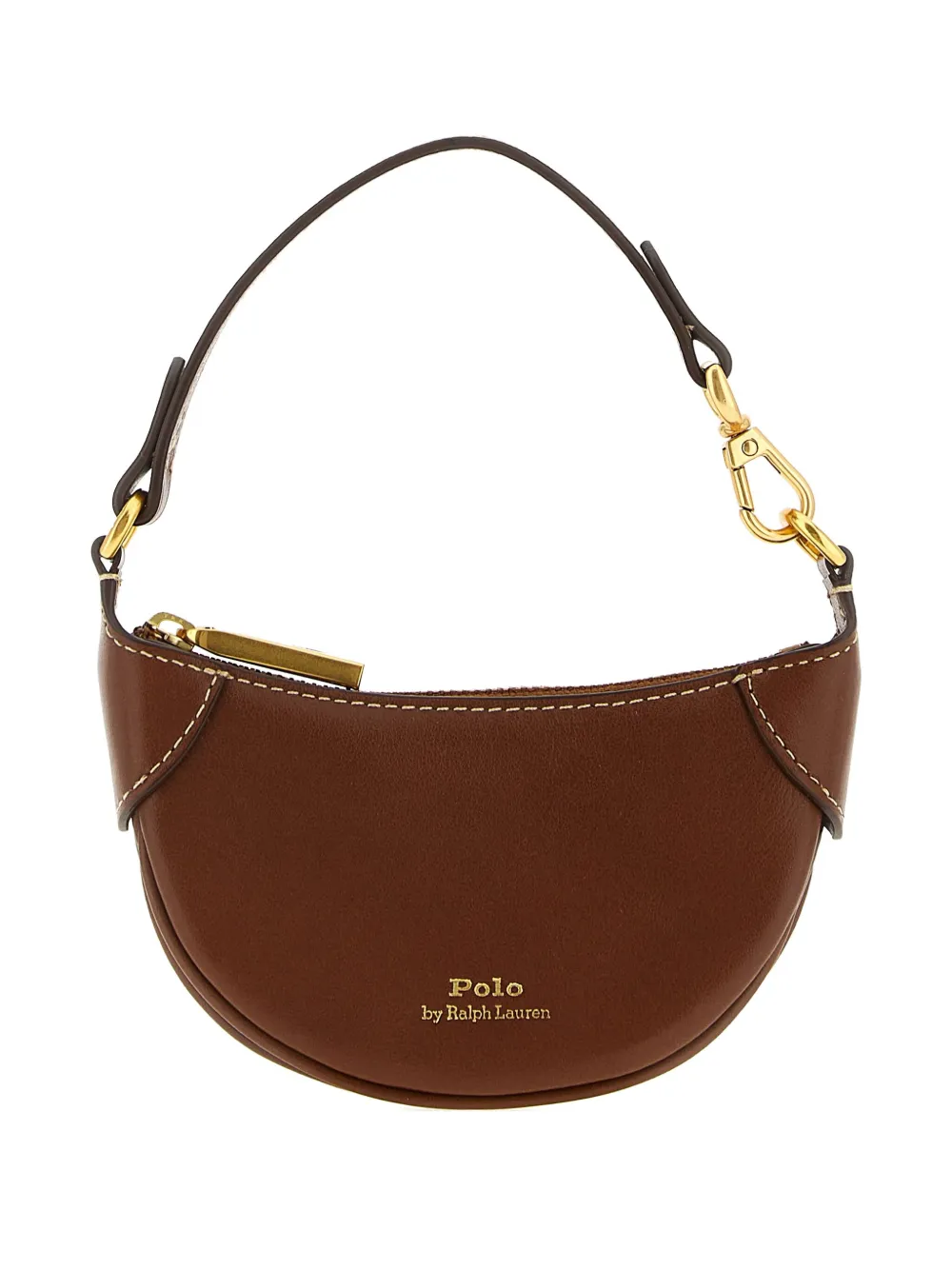 Polo Ralph Lauren logo-detail saddle mini bag | Brown | Image 1