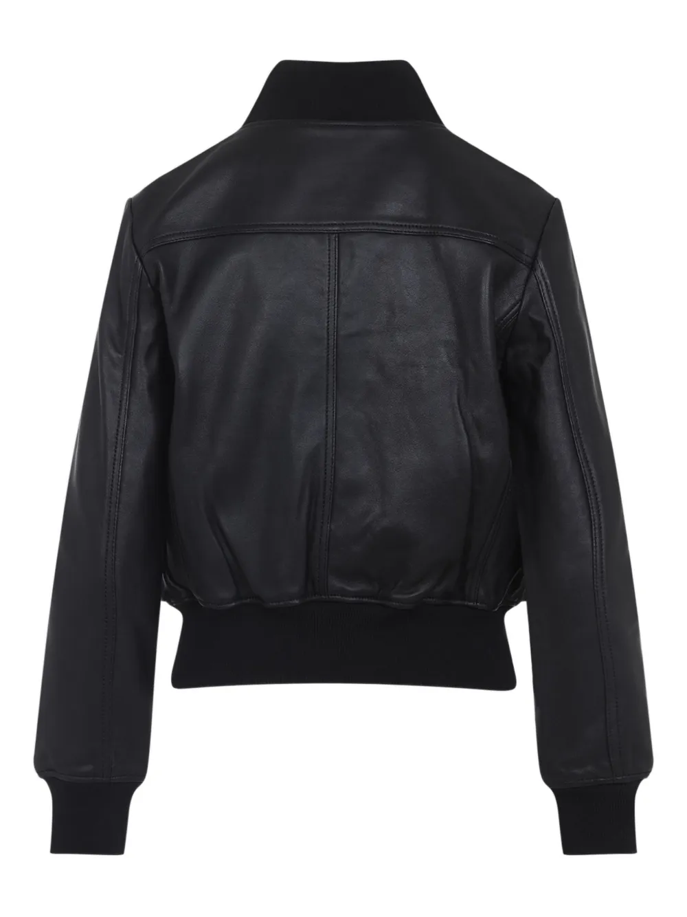 The Frankie Shop zip-front ribbed-cuff jacket | Leather Jackets | Image 2