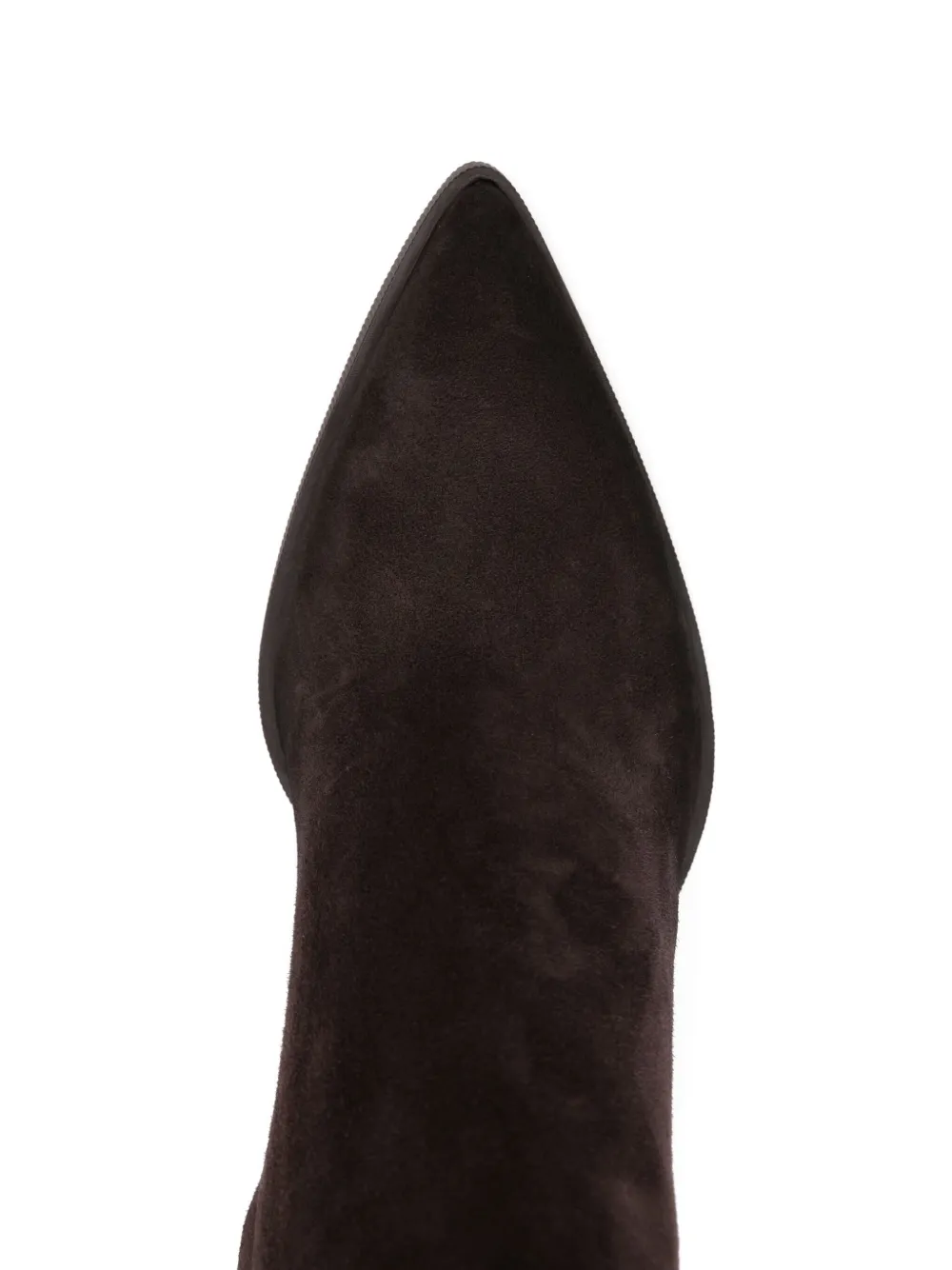 Santoni 60mm pointed-toe buckle-detail ankle boots Brown
