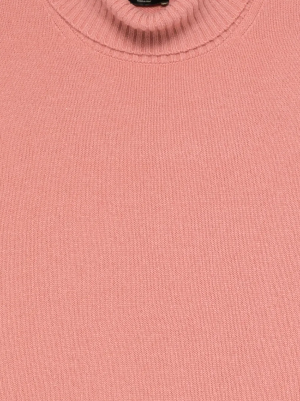 Roberto Collina Turtleneck Ribbed-knit Sweater In Pink
