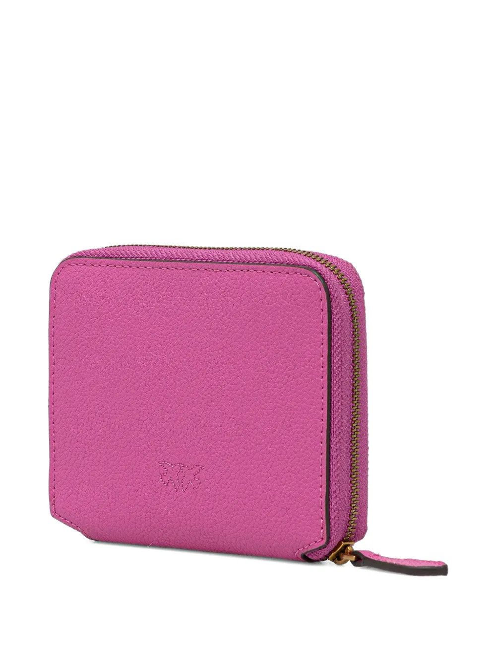 PINKO small square leather wallet - Roze