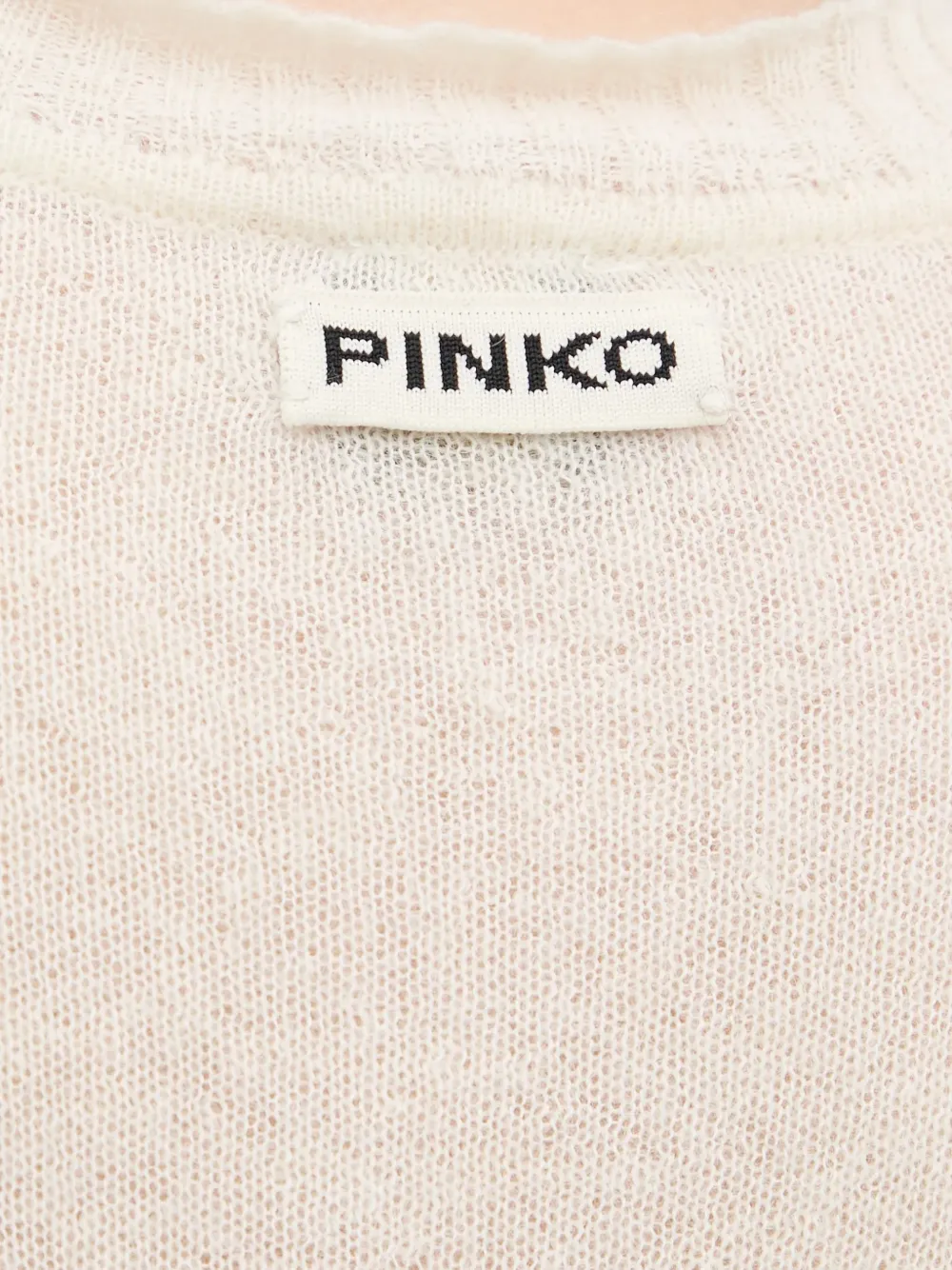 Pinko Seam-detail Sweater In Neutral