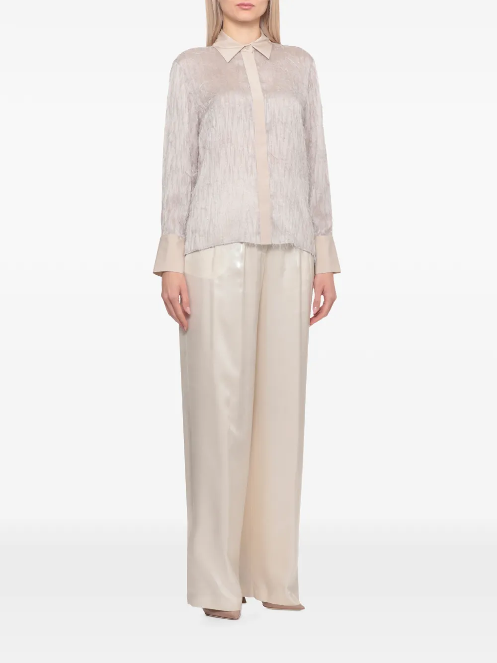 Point-Collar Shirt