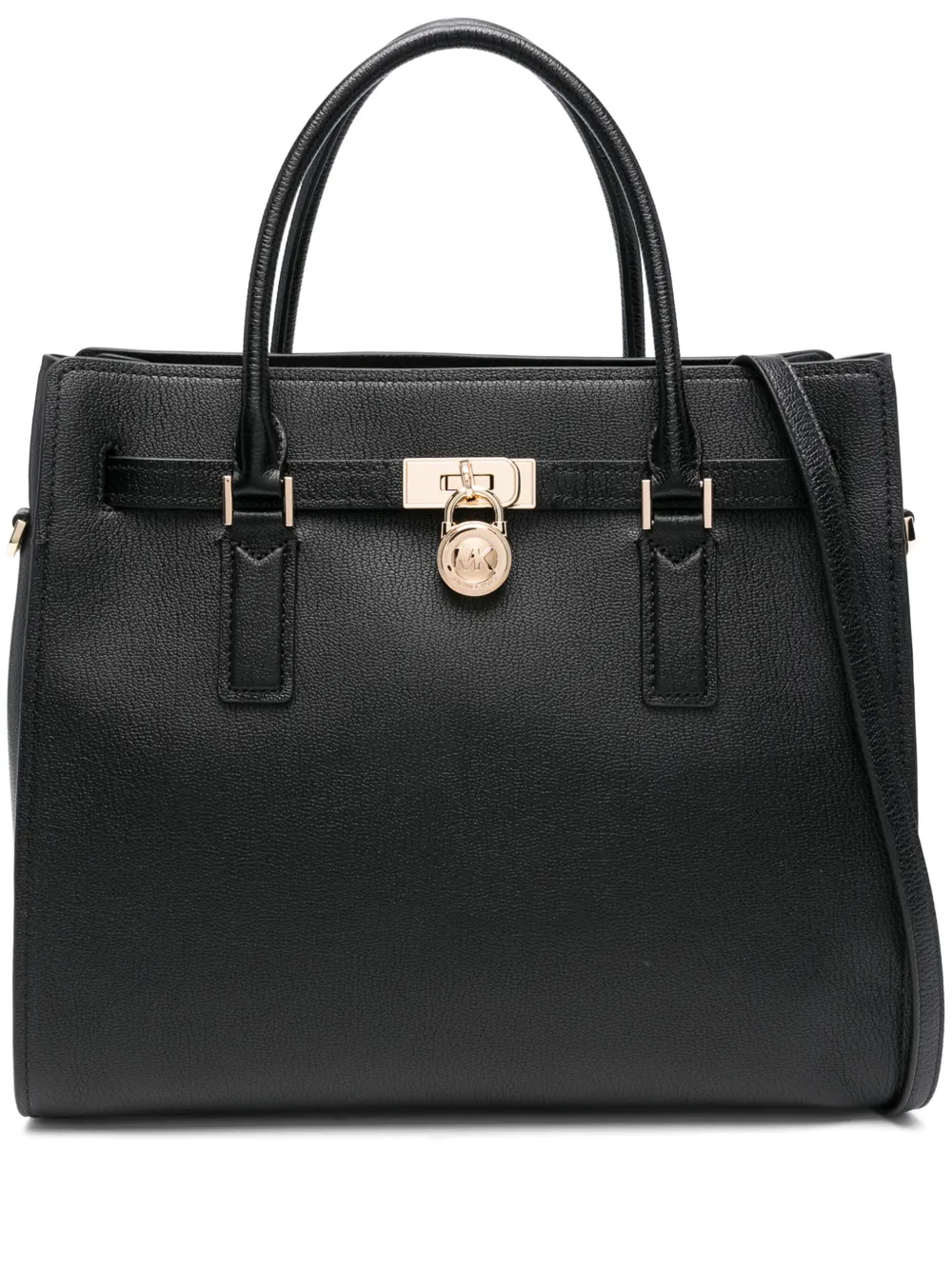 Michael Kors Grote Hamilton Moderne shopper met hangslot Zwart