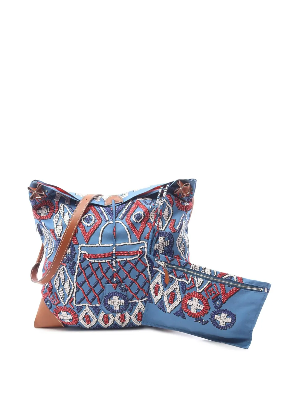 2010 Silk and Barenia Kelly En Perles Silky City PM crossbody bag