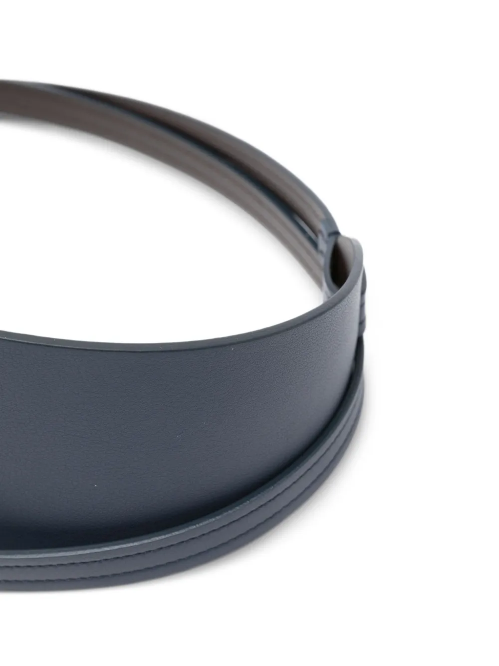Niu Leren gewikkelde riem Blauw
