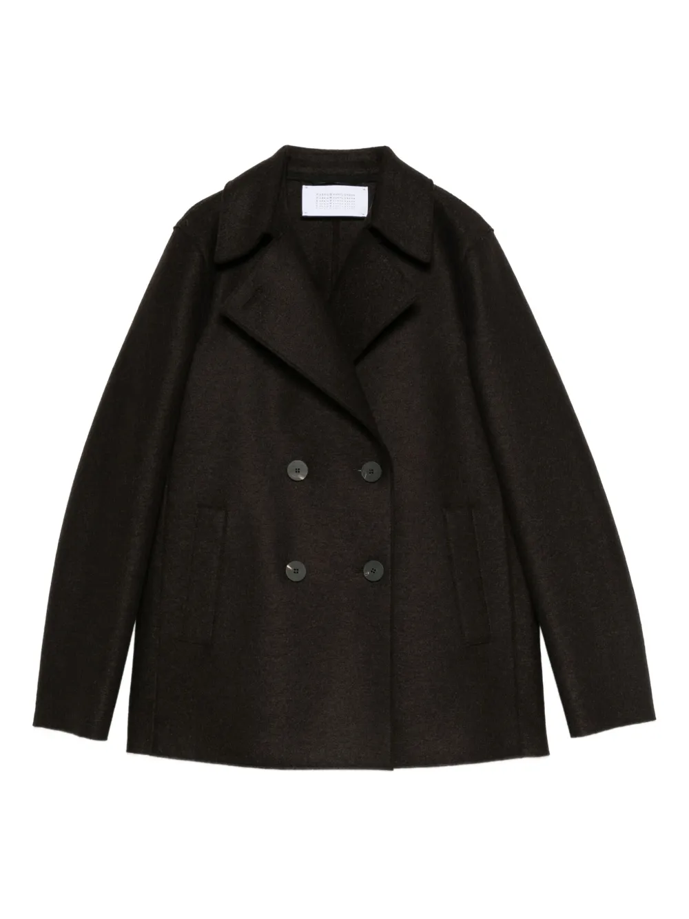 Harris Wharf London double-breasted wool coat | Brown | Image 1