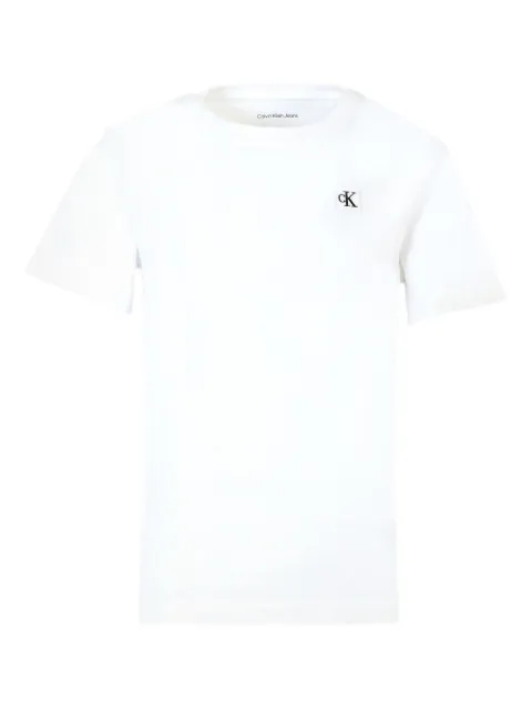 Calvin Klein Kids logo细节棉T恤