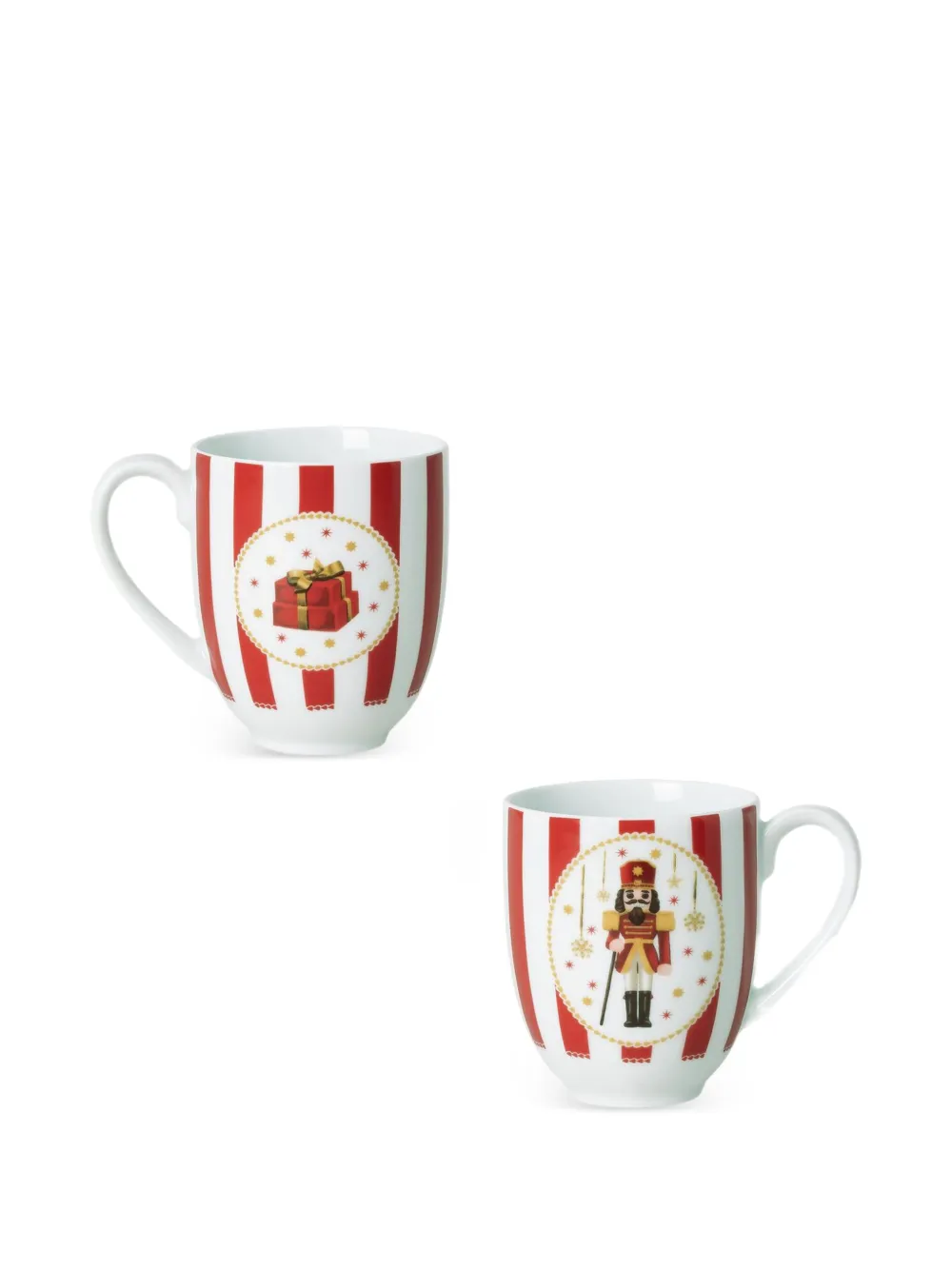HUTSCHENREUTHER Christmas Love nutcracker striped mug (12.3cm) | Tableware | Image 2