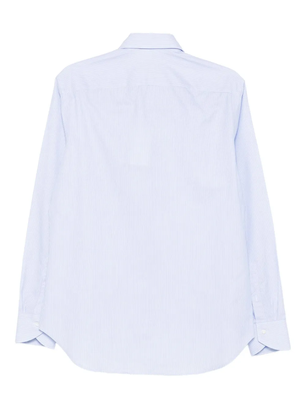 Canali pinstripe long-sleeved shirt - Blauw
