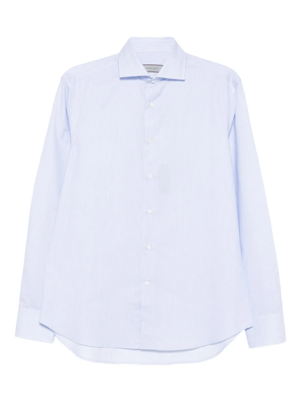 Canali pinstripe long-sleeved shirt | Blue | Image 1