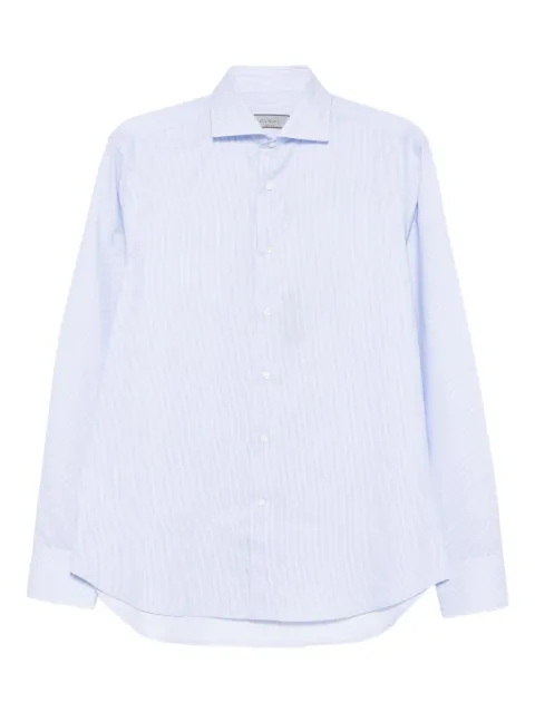 Canali pinstripe long-sleeved shirt