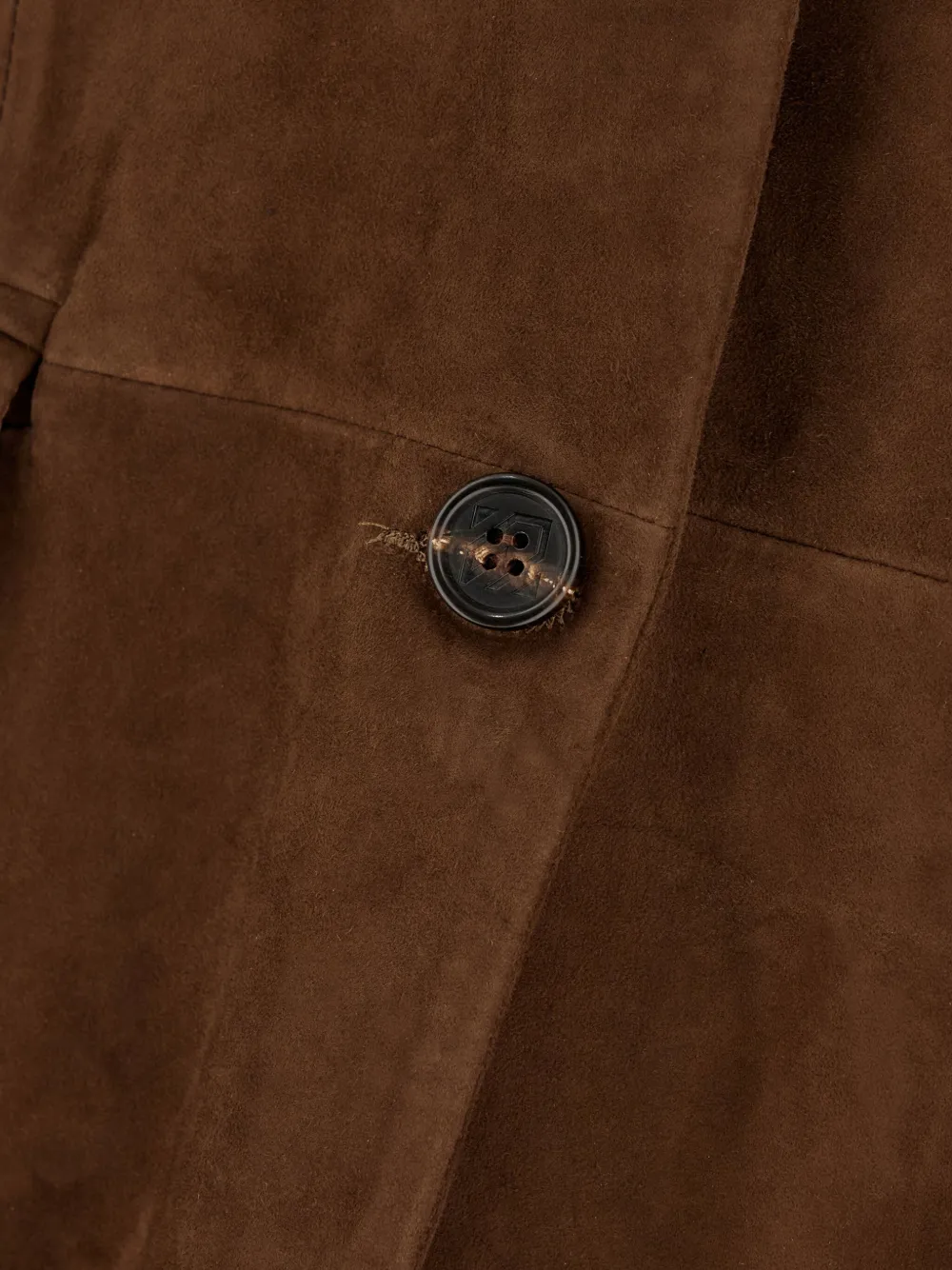 Giuseppe Di Morabito Suede Button Blazer In Brown