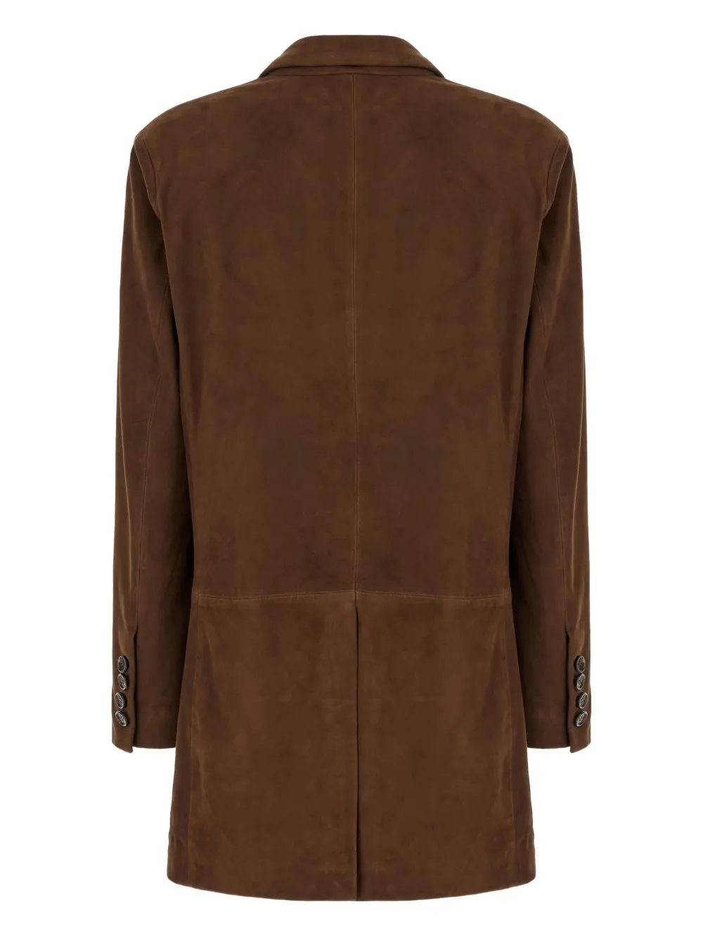 Giuseppe Di Morabito Suede Button Blazer In Brown