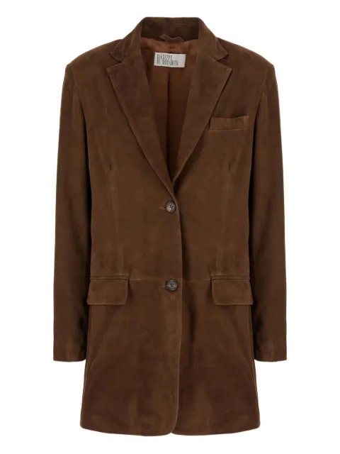 Giuseppe Di Morabito suede button blazer