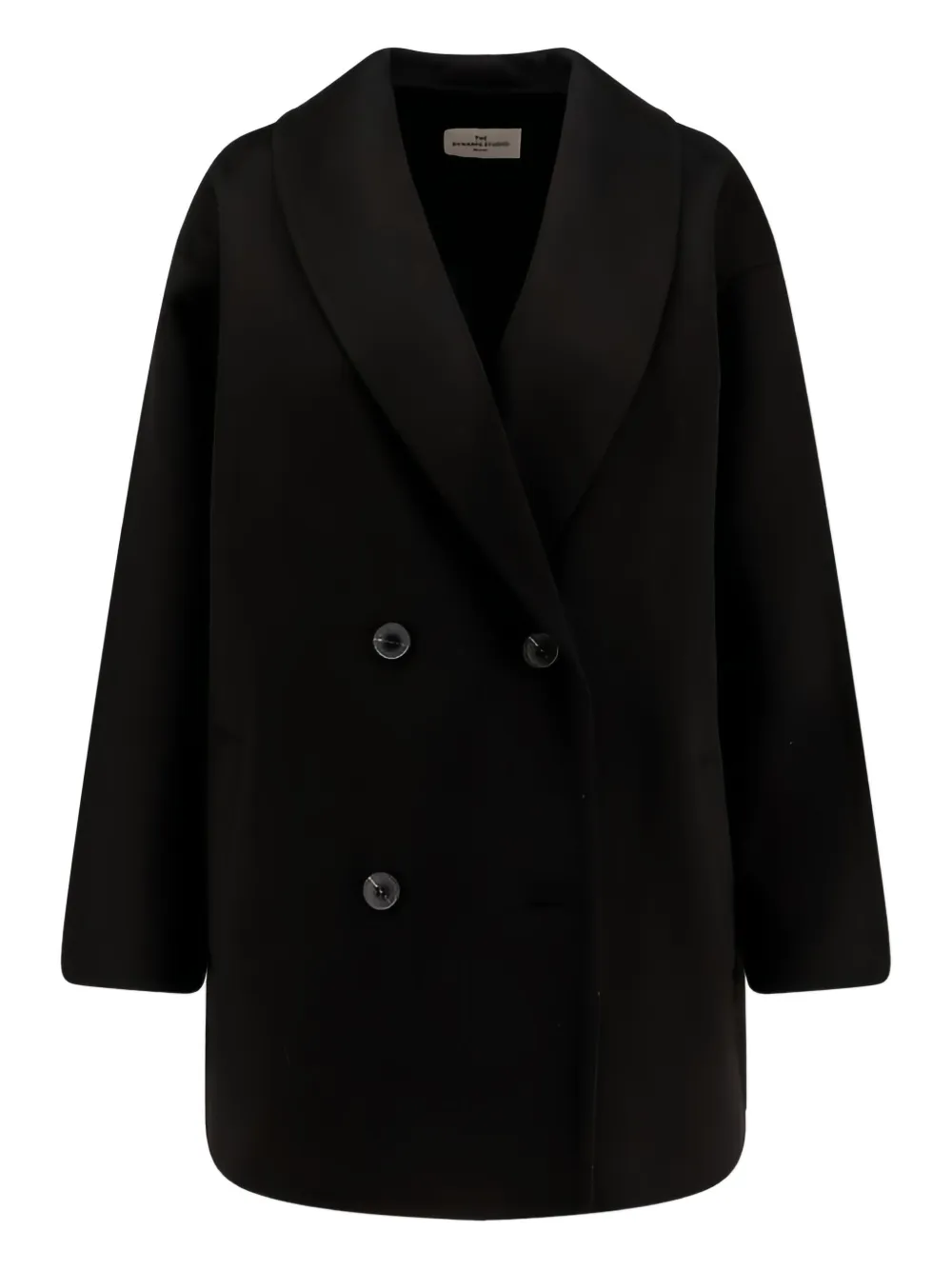 THE DYNAMIS STUDIO buttoned coat | Black | Image 1