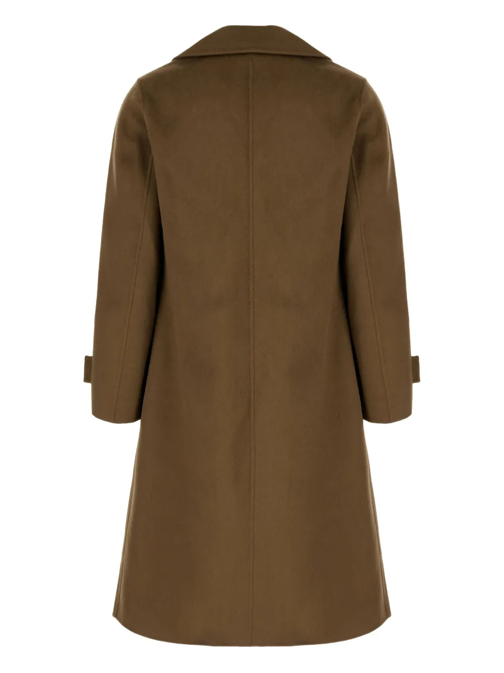 The Dynamis Studio Double-breasted Wool Coat In Brown
