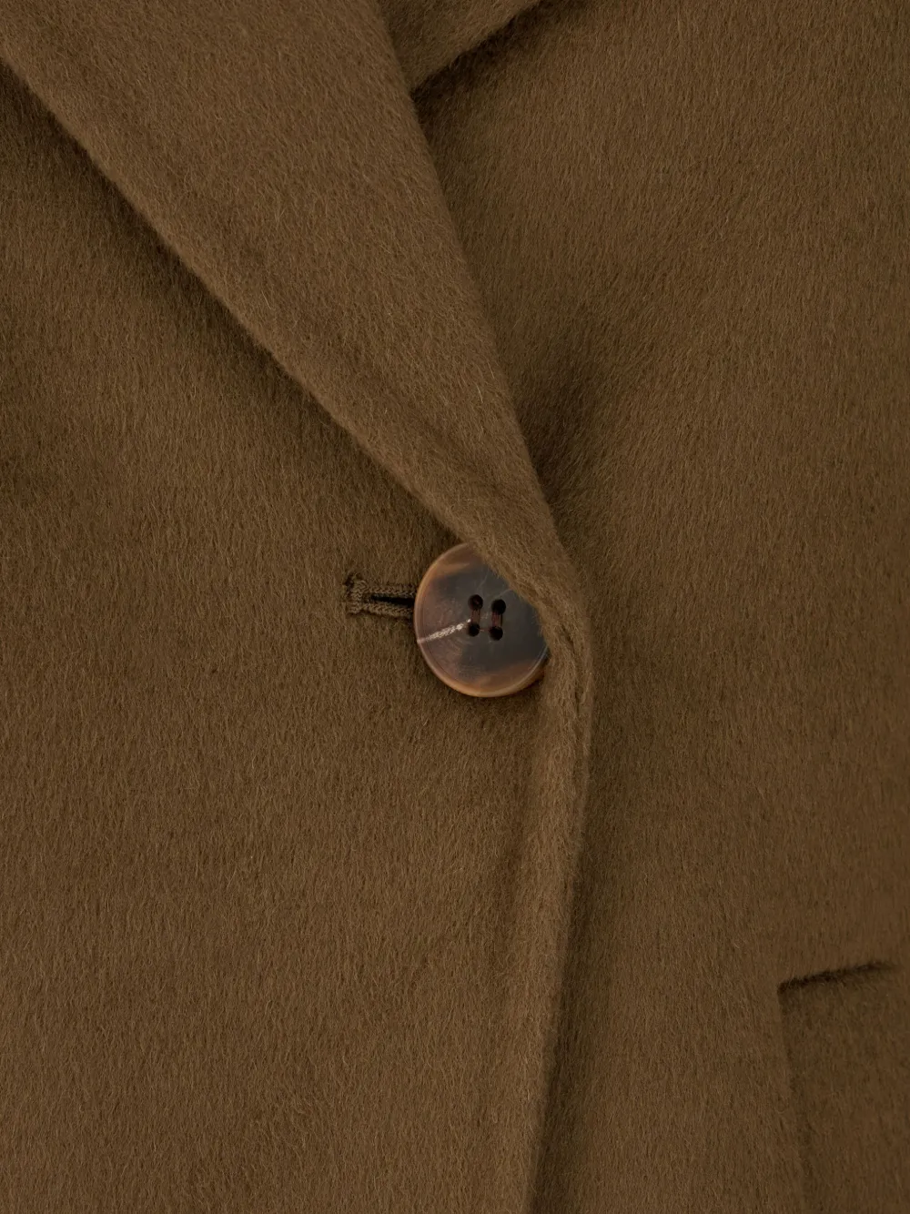 The Dynamis Studio Double-breasted Wool Coat In Brown