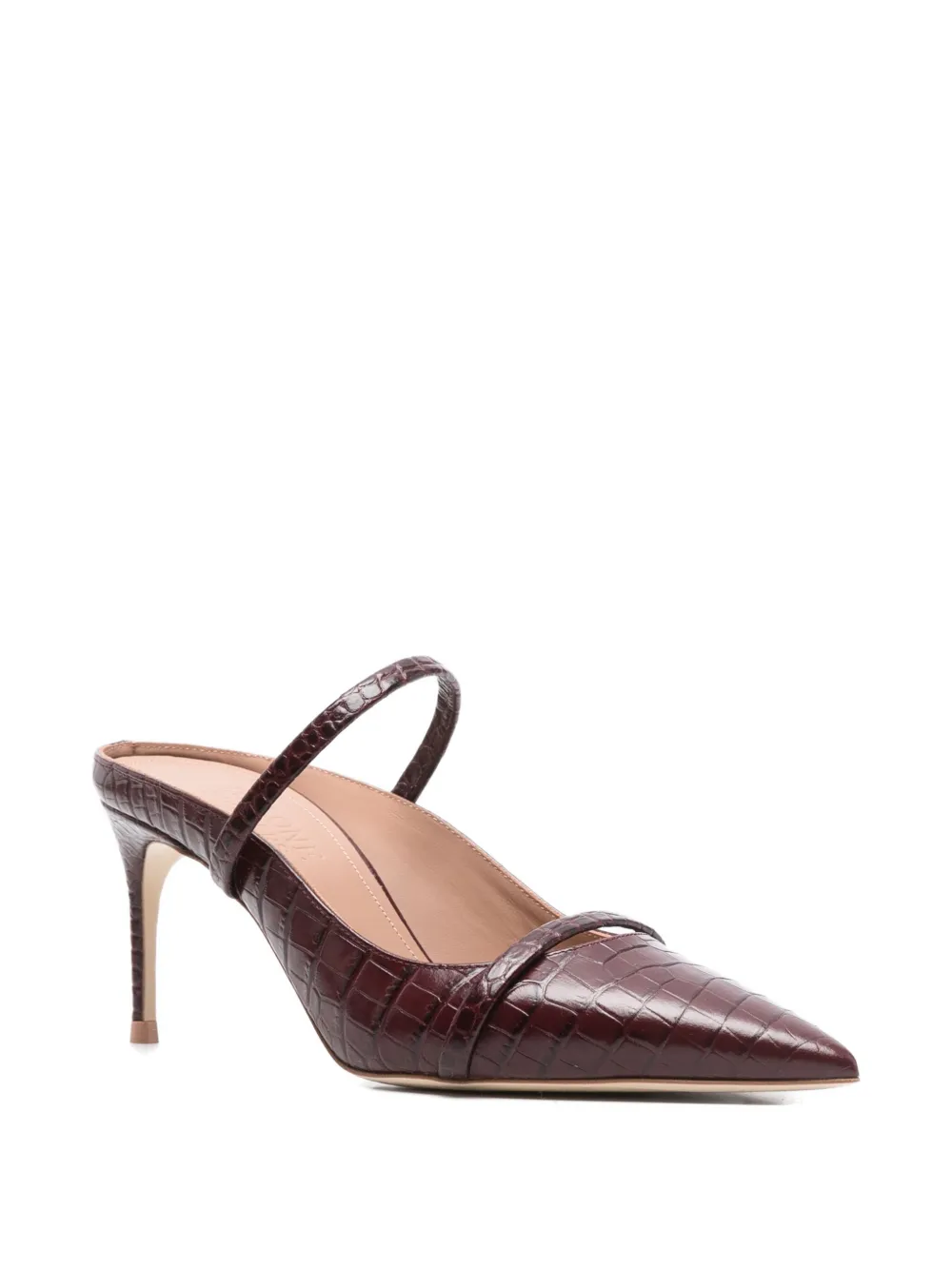 Malone Souliers 70mm crocodile-embroidered leather mules