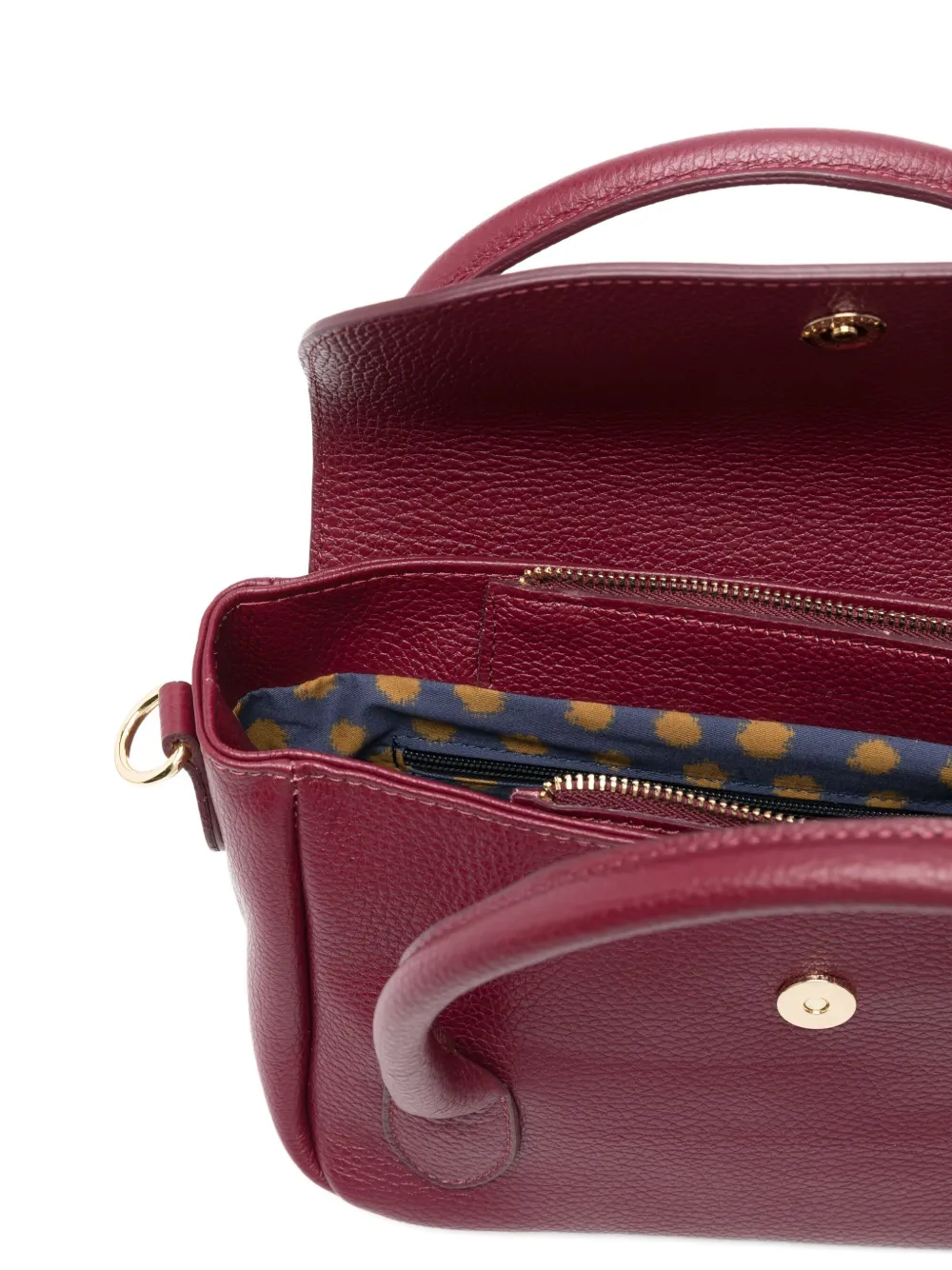Niū Jeanne Top-handle Leather Tote Bag In Purple