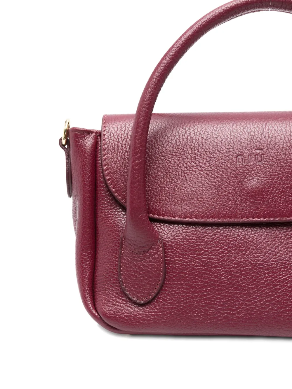 Niū Jeanne Top-handle Leather Tote Bag In Purple