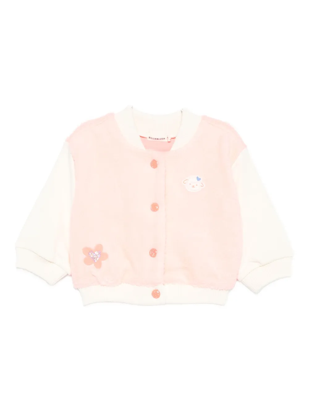 Billieblush flower-embellished bomber jacket Roze