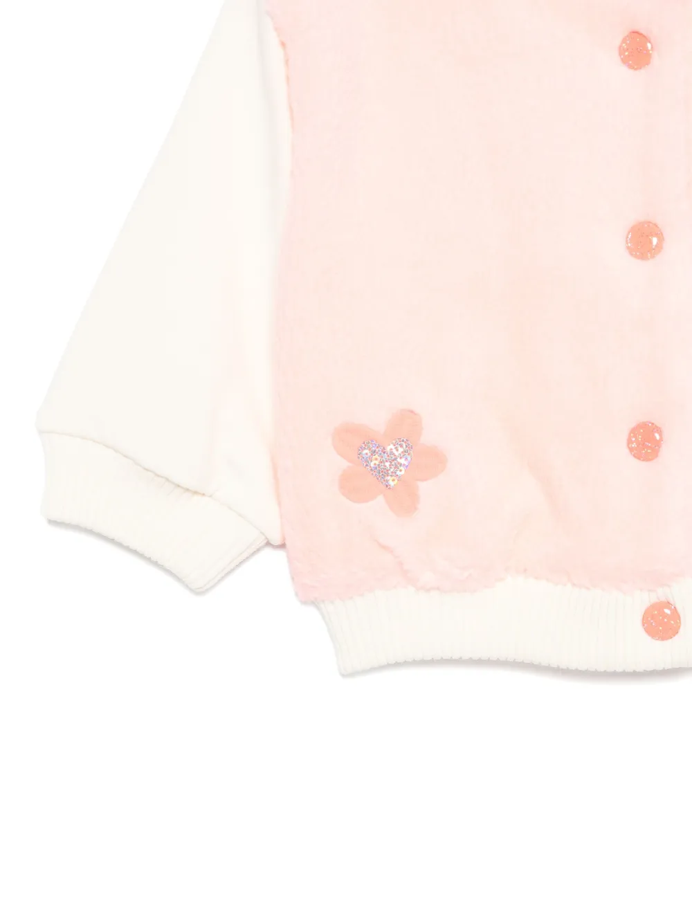 Billieblush flower-embellished bomber jacket Roze