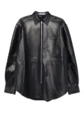 SONIA CARRASCO zipped leather jacket - Blue