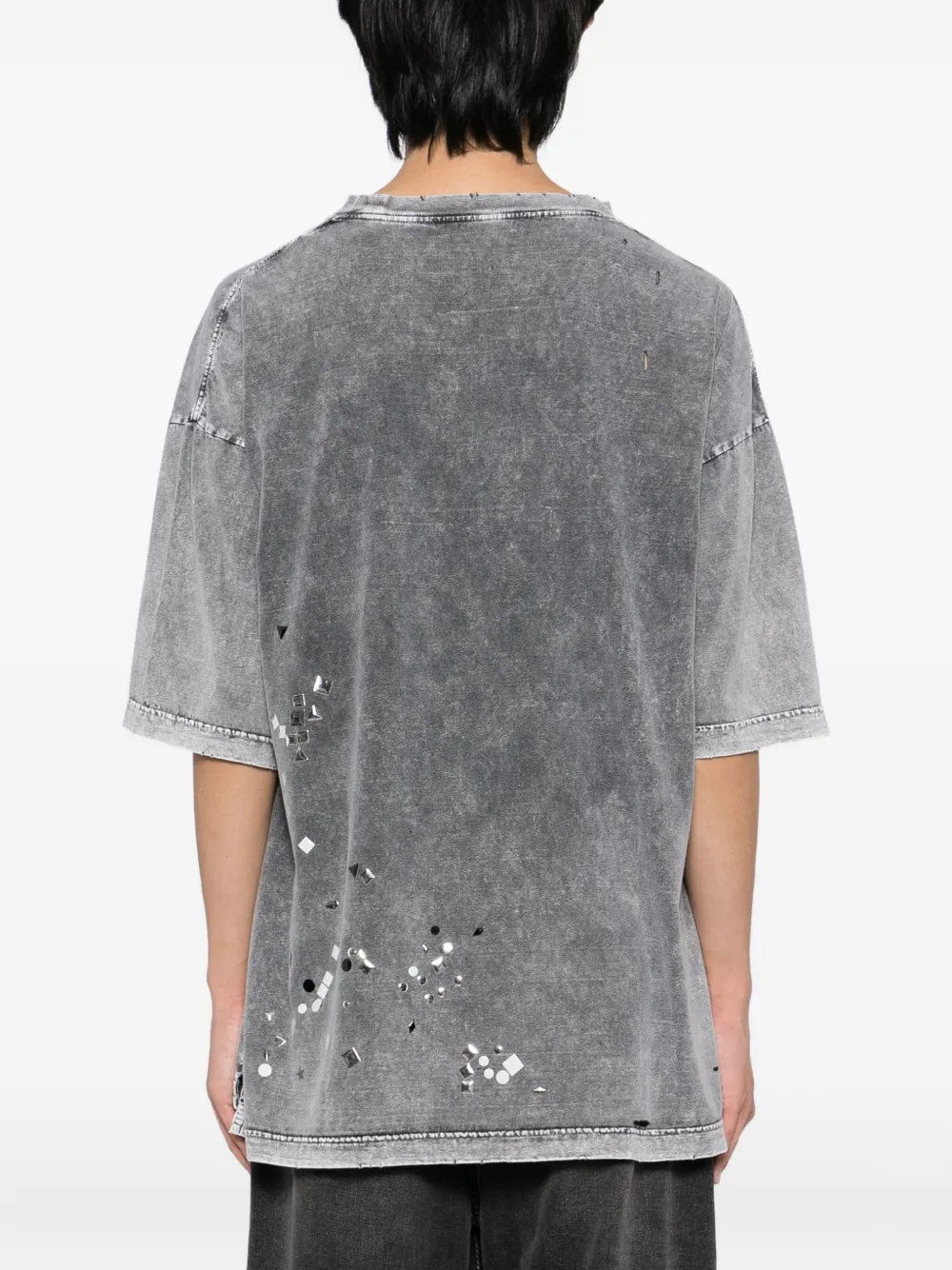 Maison MIHARA YASUHIRO T-shirt met geometrische print Grijs
