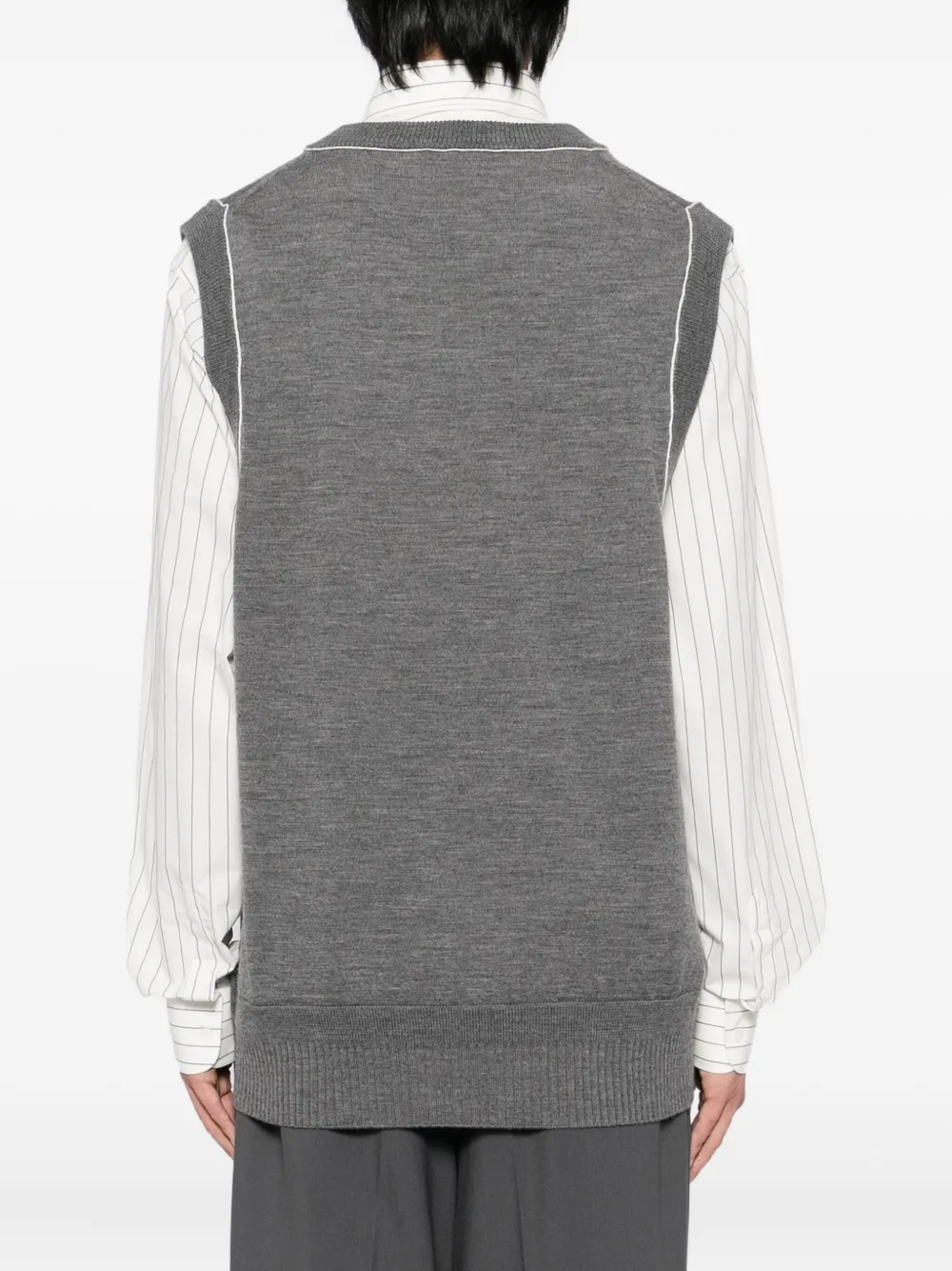 Sonia Carrasco Wool Vest In Gold