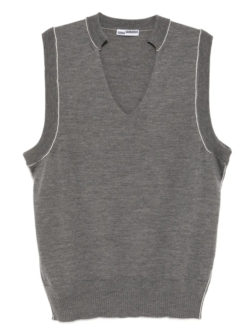 SONIA CARRASCO wool vest | Grey | Image 1
