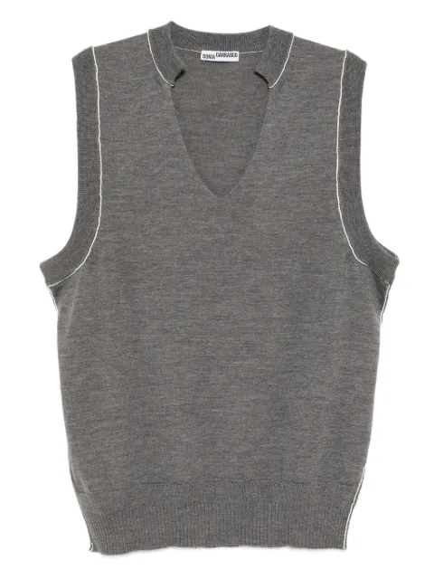 SONIA CARRASCO wool vest