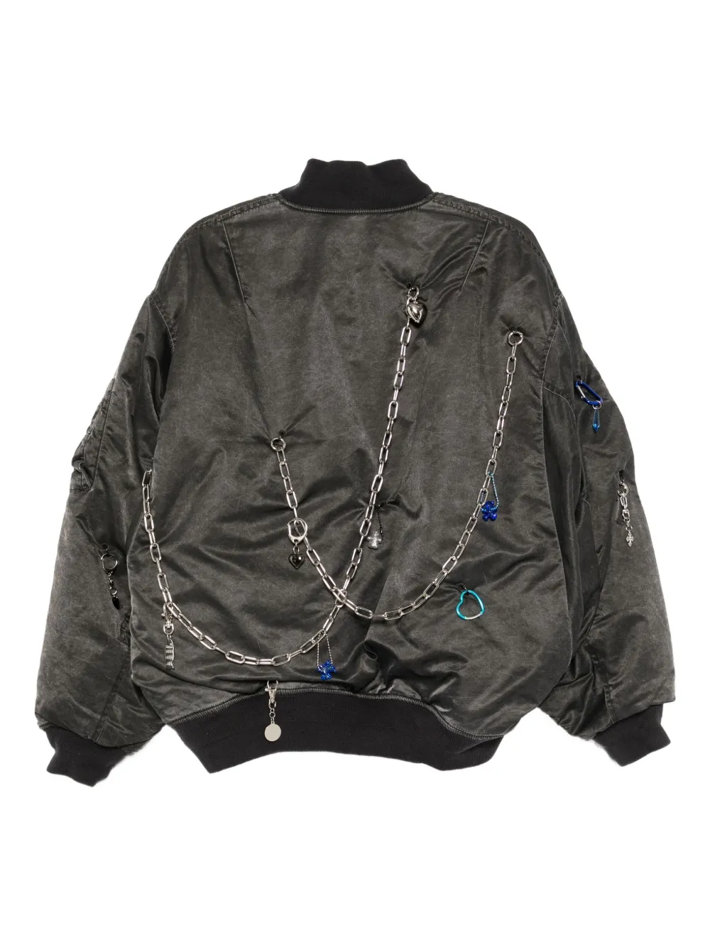 Doublet Bomberjack met sleutelhanger Grijs
