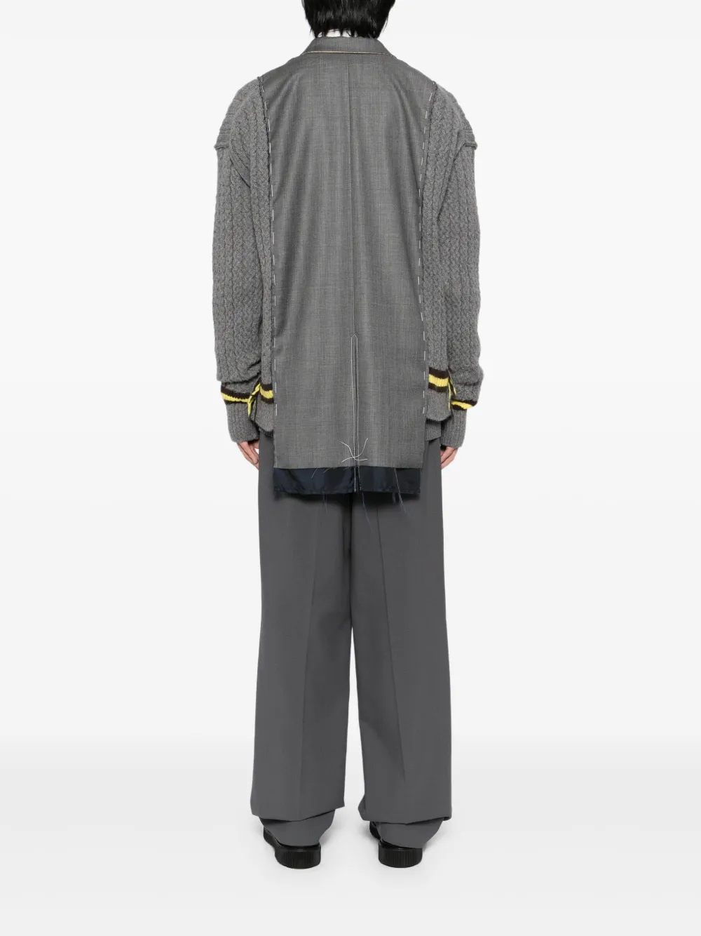 SONIA CARRASCO Jack met asymmetrische afwerking Grijs