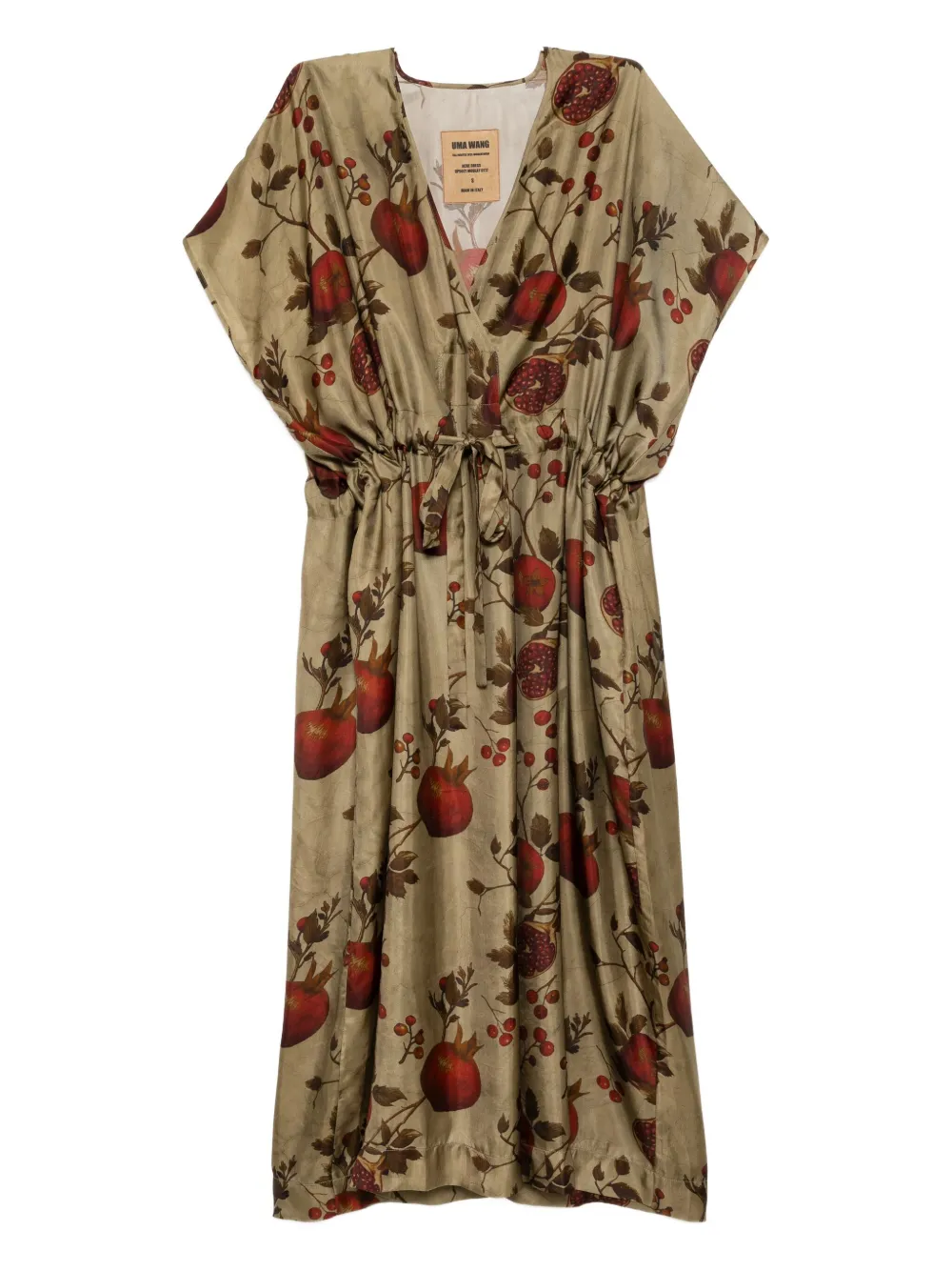 Uma Wang Graphic-print Dress In Green