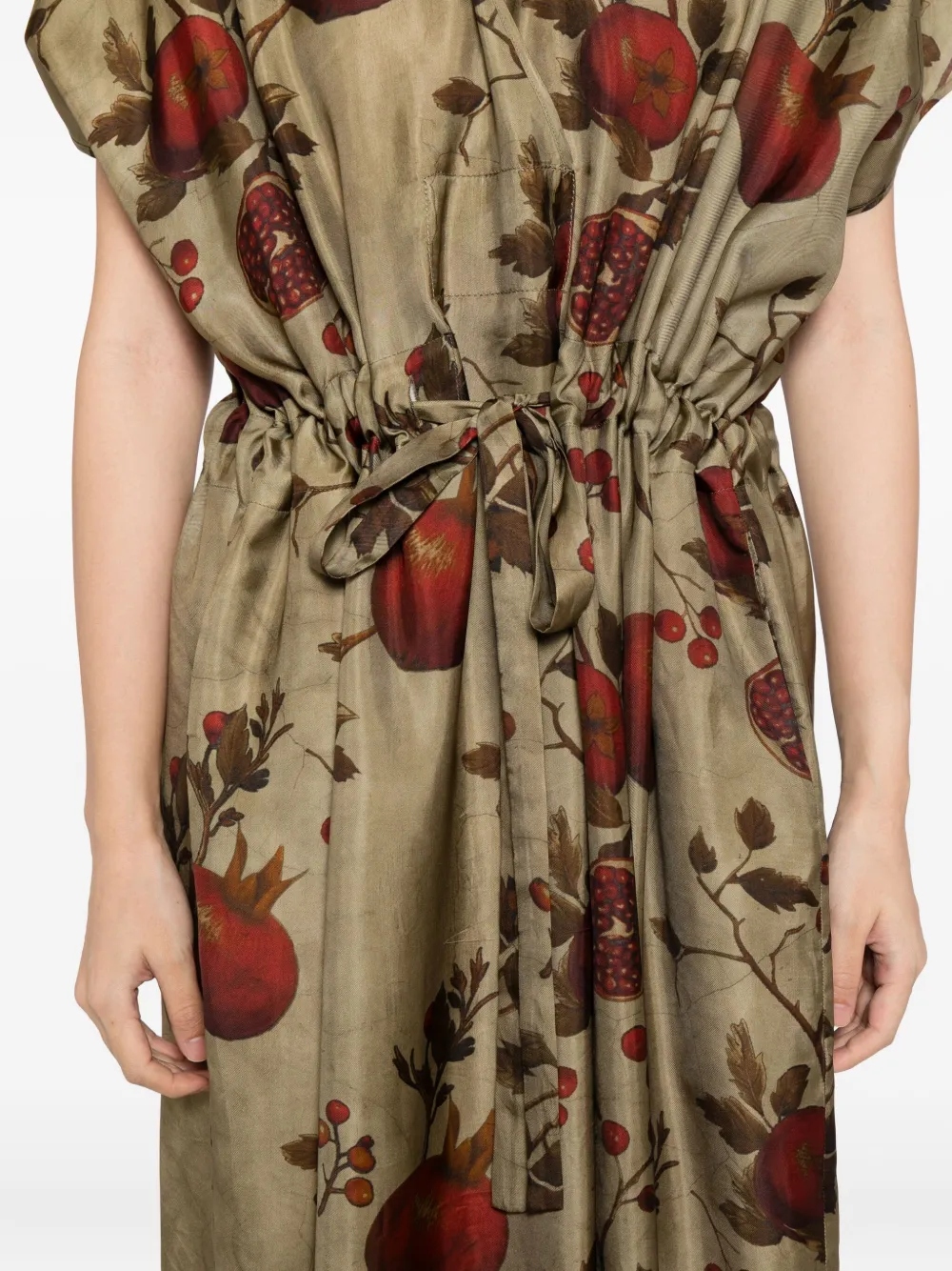 Uma Wang Jurk met print Groen