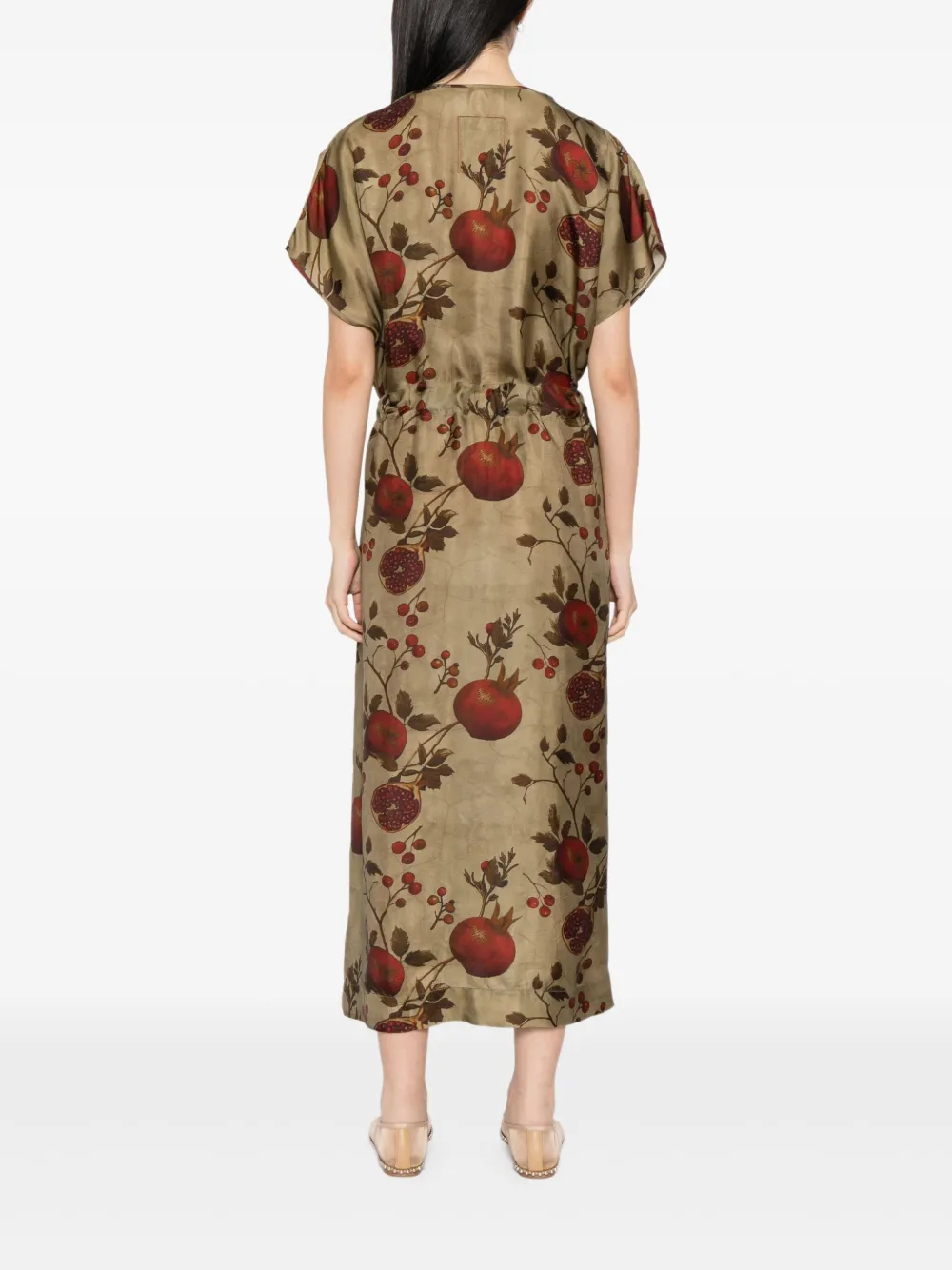 Uma Wang Jurk met print Groen