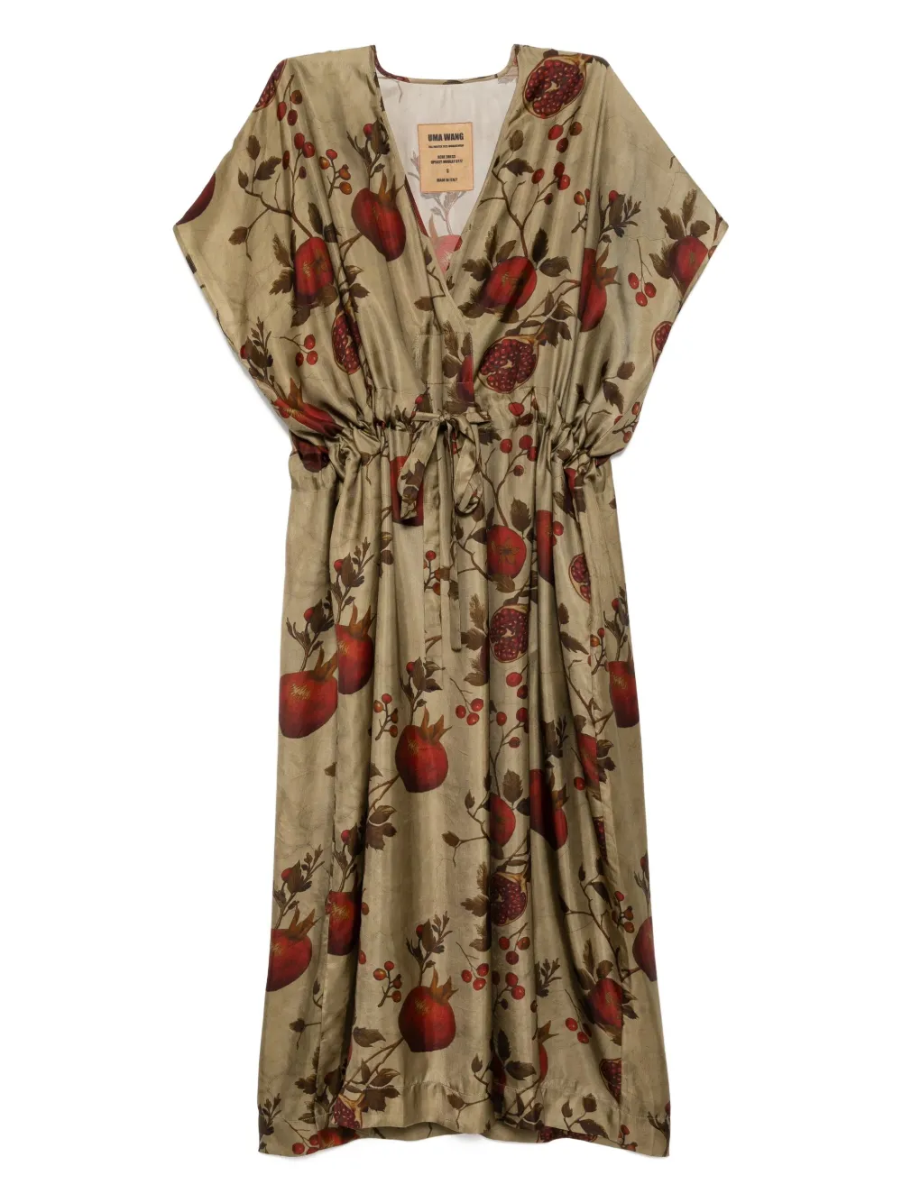 Uma Wang graphic-print dress - グリーン Uma Wang graphic-print dress - グリーン