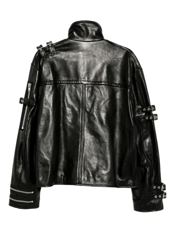 ジャケット・アウター doublet BUCKLE OVERLOAD LEATHER JACKET DOUBLET /BUCKLE OVERLOAD LEATHER JACKET | glitt